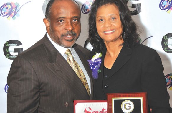 Rep. Maxine Waters hail’s ‘Outstanding Women’ Luncheon and GV Chamber 1Rod and Connie.jpg
