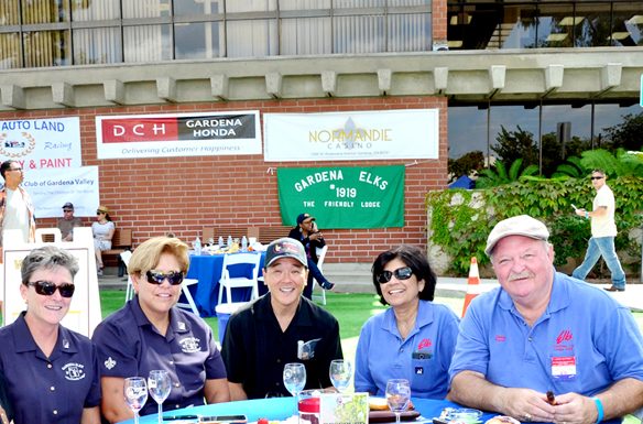 Gardena Elks sending post cards for Red Ribbon Week Elks at Cigar fest.jpg