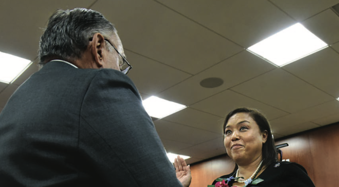 Mayor, Council Members and staff sworn in