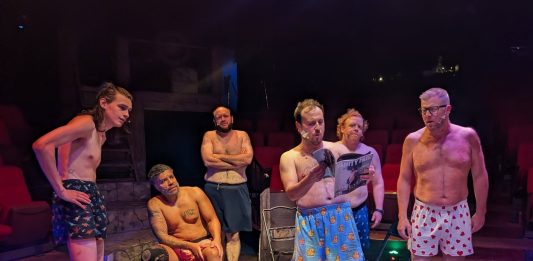 Talented cast performs The Full Monty at the Nocturne Theatre in Glendale