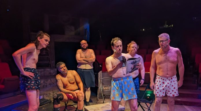 Talented cast performs The Full Monty at the Nocturne Theatre in Glendale